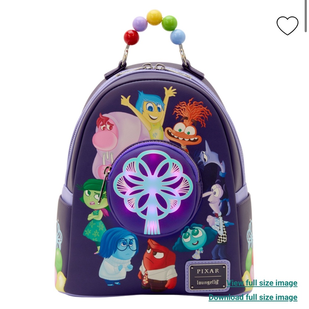 Loungefly Inside Out 2 Light-Up Mini Backpack - Picture 5 of 10